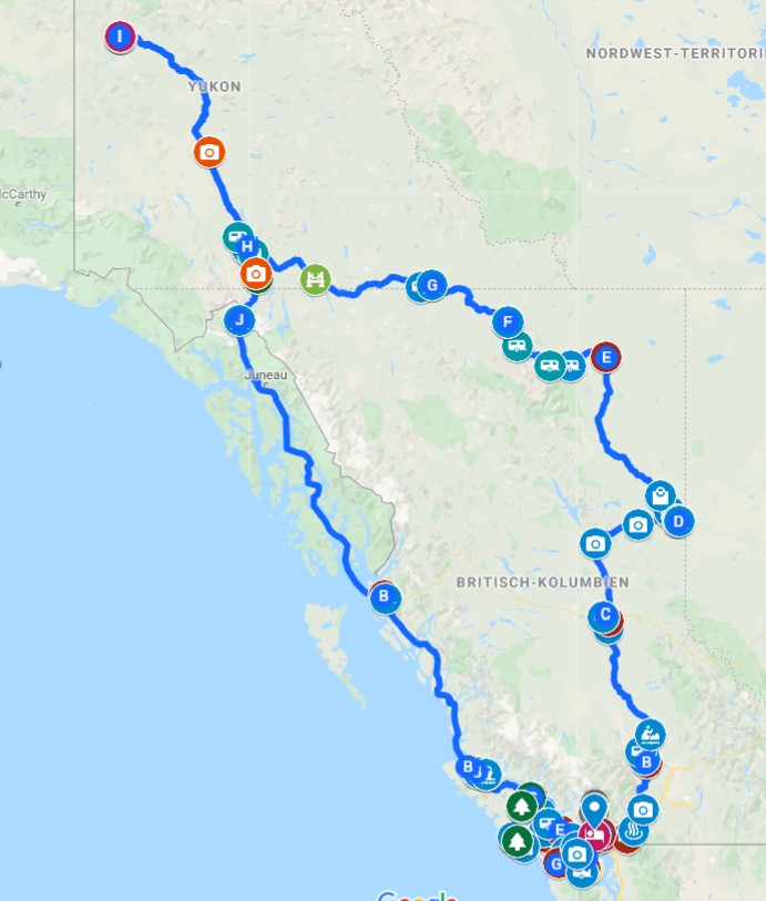 Route Kanada 2021